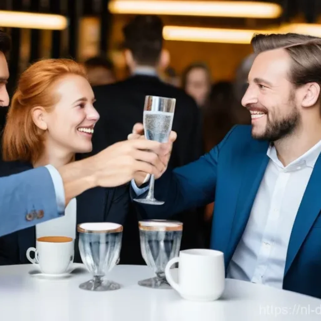 네트워킹을 위한 피드백 수집 방법 - **Prompt Title: Authentic Connections at a Modern Dutch Networking Event**
    Generate an image of ...