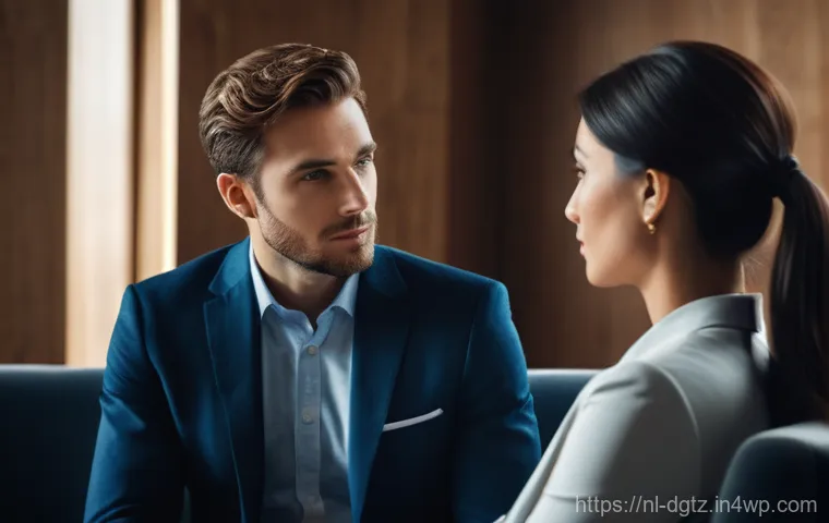 효과적인 네트워킹을 위한 대화의 기술 - **Prompt 1: The Art of Genuine Connection**
    "A diverse group of three professionals in their lat...