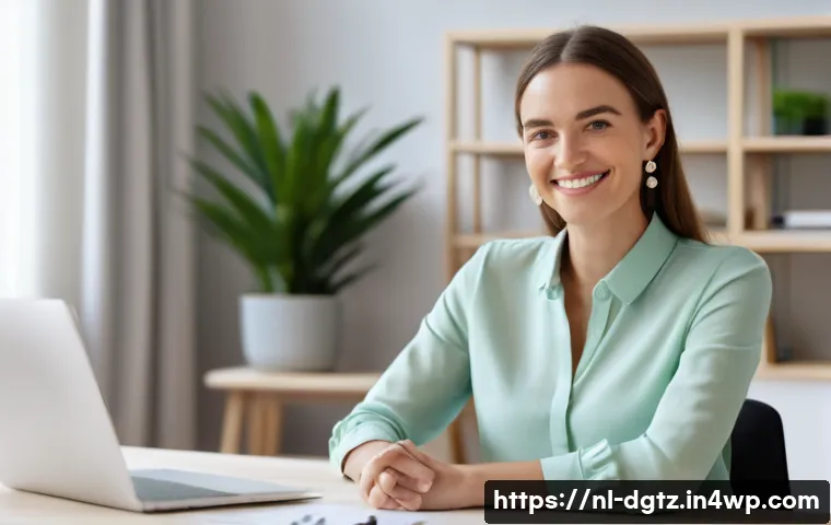 가상 만남에서의 멋진 첫인상 남기기 - A professional Dutch woman in her early 30s participating in a virtual meeting from a tidy home offi...